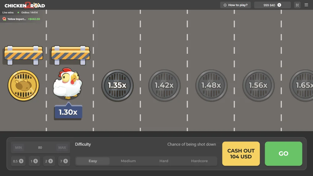 Chicken 2 Road παιχνίδι τζόγου